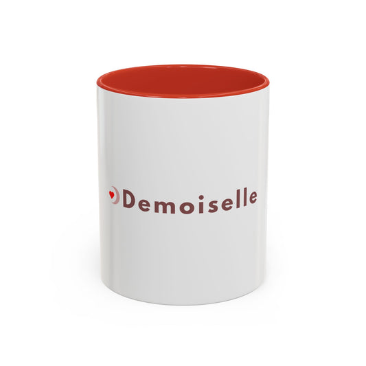 Demoiselle Accent Coffee Mug - Stylish 11oz & 15oz for Coffee Lovers