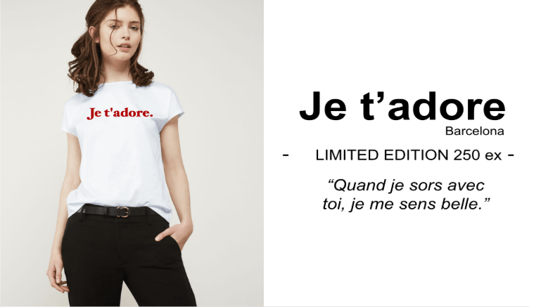 Je t'adore tee shirt